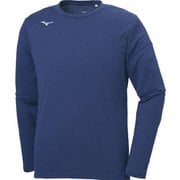 Tシャツ(長袖) 32MA0145 14 ネイビー Mサイズ [ランニングウェア シャツ ユニセックス]