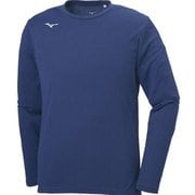 Tシャツ(長袖) 32MA0145 14 ネイビー XLサイズ [ランニングウェア シャツ ユニセックス]