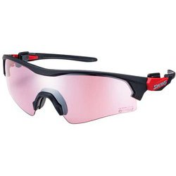 FACEONE(フェイスワン) ULTRA for CYCLINGモデル FO-4417MBK マットブラック×マットレッド(シルバーミラー×ULTRAローズピンク) [スポーツサングラス]