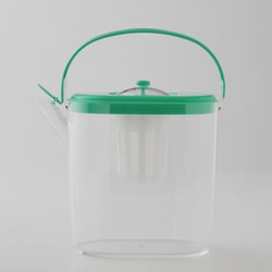 冷水筒（ピッチャー）耐熱 茶こし 傾けるだけで注げる（らくっ茶）1.3L T-013