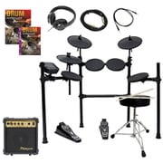 電子ドラム DD401J-DIY KIT ヘッドフォン＆アンプ＆教則本/教則DVDセット イス/スティック/ケーブル付き DD401JDIY イス/HP/AMP/D＆B セット