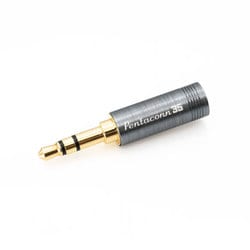 Pentaconn（ペンタコン）シリーズ 3.5mm3極 自作用プラグ OFC ストレート型 ガンメタ NBP1-13-003GM