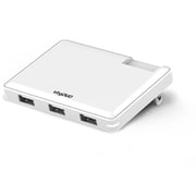 AC充電器 3ポート30W 3台同時充電可能 カードタイプ 軽量コンパクト ホワイト SPC001-W