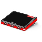 AC充電器 3ポート30W 3台同時充電可能 カードタイプ 軽量コンパクト ブラック SPC001-BK