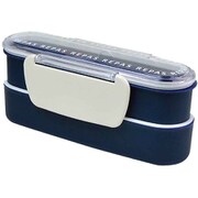 弁当箱 2段 585ml スリム ルパ ネイビー TBB-051