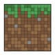 マインクラフト スクエアコースター 草ブロック [キャラクターグッズ]
