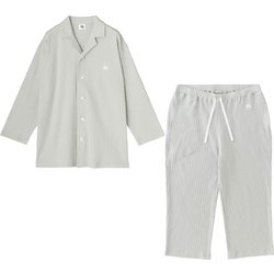 ヨドバシ Com スマイルコットン Smile Cotton Shgf Sc003umilmenswomens 七分 パジャマセット ミントグレー Lサイズ 男女兼用 春夏用 通販 全品無料配達