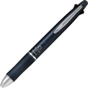 多機能ペン Dr.グリップ 4+1 油性ボールペン 0.5mm 極細 黒・赤・青・緑 シャープ0.5mm アッシュメタルネイビー BKHDF1SEF-ANV