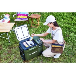 HiKOKI(ハイコーキ) 18V-14.4V コードレス冷温庫コンパクトタイプ フォレストグリーン マルチボルトセット品(1台) 品番：UL18DC-WMG 在庫あります 残り1台 ハイコーキ冷温庫 セット品