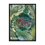 MTGS-221 マジック：ザ・ギャザリング プレイヤーズカードスリーブ 神河：輝ける世界 浮世絵 土地 森 B [トレーディングカード用品]