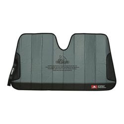 V21-0355M/GY [フロントガラス用サンシェード AUTO SUNSHADE（オートサンシェード） Mサイズ（1300×680mm） サンバイザー挟み式 GRAY]