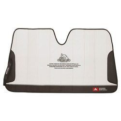 V21-0355L/WT [フロントガラス用サンシェード AUTO SUNSHADE（オートサンシェード） Lサイズ（1400×780mm） サンバイザー挟み式 WHITE]