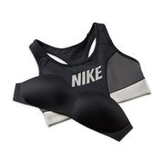 AS W NK DF SWSH LOGO CB BRA DQ5135 010 BLACK/DK SMOKE GREY/LT IRON ORE Sサイズ [スポーツブラ]