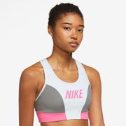 AS W NK DF SWSH LOGO CB BRA DQ5135 043 PURE PLATINUM/FLAT PEWTER/PINKSICLE Sサイズ [スポーツブラ]