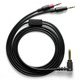 T3-03BK用 Φ4.4mm5極プラグ バランスケーブル 1.2m 黒 T3-CB43BK