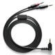 T3-03BK用 Φ2.5mm4極プラグ バランスケーブル 1.2m 黒 T3-CB63BK