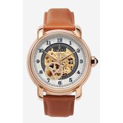 A0049 C1 D1 H1 S13 B1 Arabesque Collection カスタムウォッチ 自動巻き メンズ / ケース:RG / ダイアル:ゴールド・アラビア数字(1) / ハンズ:ローズゴールド / ストラップ:Maschile キャメルブラウン / ピンバックル:ローズゴールド