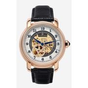 A0093 C1 D1 H2 S6 B1 Arabesque Collection カスタムウォッチ 自動巻き メンズ / ケース:RG / ダイアル:ゴールド・アラビア数字(1) / ハンズ:ブルー / ストラップ:Imperatore ブラック・ウォータープルーフ / ピンバックル:ローズゴールド