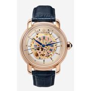 A0270 C1 D2 H2 S14 B2 Arabesque Collection カスタムウォッチ 自動巻き メンズ / ケース:RG / ダイアル:ゴールド・ローズゴールド / ハンズ:ブルー / ストラップ:Imperatore ブルー / ピンバックル:ステンレスシルバー