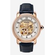 A0449 C1 D4 H1 S5 B1 Arabesque Collection カスタムウォッチ 自動巻き メンズ / ケース:RG / ダイアル:ゴールド・アラビア数字(2) / ハンズ:ローズゴールド / ストラップ:Imperatore ダークブルー・ウォータープルーフ / ピンバックル:ローズゴールド