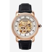 A0453 C1 D4 H1 S6 B1 Arabesque Collection カスタムウォッチ 自動巻き メンズ / ケース:RG / ダイアル:ゴールド・アラビア数字(2) / ハンズ:ローズゴールド / ストラップ:Imperatore ブラック・ウォータープルーフ / ピンバックル:ローズゴールド