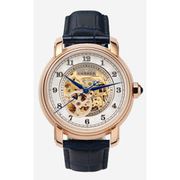 A0535 C1 D4 H2 S8 B3 Arabesque Collection カスタムウォッチ 自動巻き メンズ / ケース:RG / ダイアル:ゴールド・アラビア数字(2) / ハンズ:ブルー / ストラップ:Imperatore ダークブルー / Dバックル:ローズゴールド