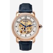 A0559 C1 D4 H2 S14 B3 Arabesque Collection カスタムウォッチ 自動巻き メンズ / ケース:RG / ダイアル:ゴールド・アラビア数字(2) / ハンズ:ブルー / ストラップ:Imperatore ブルー / Dバックル:ローズゴールド