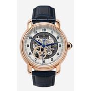 A0679 C1 D5 H2 S8 B3 Arabesque Collection カスタムウォッチ 自動巻き メンズ / ケース：RG / ダイアル：シルバー・アラビア数字（1） / ハンズ：ブルー / ストラップ：Imperatore ダークブルー / Dバックル：ローズゴールド