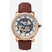 A0693 C1 D5 H2 S12 B1 Arabesque Collection カスタムウォッチ 自動巻き メンズ / ケース：RG / ダイアル：シルバー・アラビア数字（1） / ハンズ：ブルー / ストラップ：Maschile レッドブラウン / ピンバックル：ローズゴールド