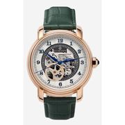 A0713 C1 D5 H2 S17 B1 Arabesque Collection カスタムウォッチ 自動巻き メンズ / ケース:RG / ダイアル:シルバー・アラビア数字(1) / ハンズ:ブルー / ストラップ:Nobilta グリーン / ピンバックル:ローズゴールド