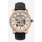 A0779 C1 D6 H1 S15 B3 Arabesque Collection カスタムウォッチ 自動巻き メンズ / ケース:RG / ダイアル:シルバー・アラビア数字(2) / ハンズ:ローズゴールド / ストラップ:Nobilta ディープブラウン / Dバックル:ローズゴールド