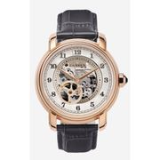 A0781 C1 D6 H1 S16 B1 Arabesque Collection カスタムウォッチ 自動巻き メンズ / ケース:RG / ダイアル:シルバー・アラビア数字(2) / ハンズ:ローズゴールド / ストラップ:Imperatore グレー / ピンバックル:ローズゴールド