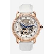 A0797 C1 D6 H2 S2 B1 Arabesque Collection カスタムウォッチ 自動巻き メンズ / ケース:RG / ダイアル:シルバー・アラビア数字(2) / ハンズ:ブルー / ストラップ:Imperatore ホワイト / ピンバックル:ローズゴールド