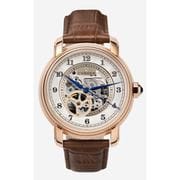 A0805 C1 D6 H2 S4 B1 Arabesque Collection カスタムウォッチ 自動巻き メンズ / ケース：RG / ダイアル：シルバー・アラビア数字（2） / ハンズ：ブルー / ストラップ：Imperatore ブラウン / ピンバックル：ローズゴールド