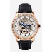 A0813 C1 D6 H2 S6 B1 Arabesque Collection カスタムウォッチ 自動巻き メンズ / ケース:RG / ダイアル:シルバー・アラビア数字(2) / ハンズ:ブルー / ストラップ:Imperatore ブラック・ウォータープルーフ / ピンバックル:ローズゴールド
