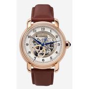 A0839 C1 D6 H2 S12 B3 Arabesque Collection カスタムウォッチ 自動巻き メンズ / ケース:RG / ダイアル:シルバー・アラビア数字(2) / ハンズ:ブルー / ストラップ:Maschile レッドブラウン / Dバックル:ローズゴールド