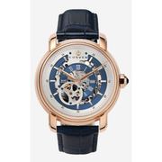 A1028 C1 D8 H1 S5 B4 Arabesque Collection カスタムウォッチ 自動巻き メンズ / ケース：RG / ダイアル：シルバー・ブルー / ハンズ：ローズゴールド / ストラップ：Imperatore ダークブルー・ウォータープルーフ / Dバックル：ステンレスシルバー