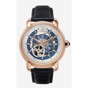 A1030 C1 D8 H1 S6 B2 Arabesque Collection カスタムウォッチ 自動巻き メンズ / ケース：RG / ダイアル：シルバー・ブルー / ハンズ：ローズゴールド / ストラップ：Imperatore ブラック・ウォータープルーフ / ピンバックル：ステンレスシルバー