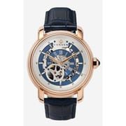 A1039 C1 D8 H1 S8 B3 Arabesque Collection カスタムウォッチ 自動巻き メンズ / ケース：RG / ダイアル：シルバー・ブルー / ハンズ：ローズゴールド / ストラップ：Imperatore ダークブルー / Dバックル：ローズゴールド
