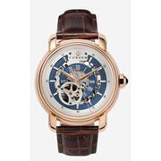 A1048 C1 D8 H1 S10 B4 Arabesque Collection カスタムウォッチ 自動巻き メンズ / ケース：RG / ダイアル：シルバー・ブルー / ハンズ：ローズゴールド / ストラップ：Imperatore ダークブラウン / Dバックル：ステンレスシルバー