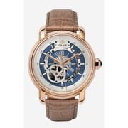 A1049 C1 D8 H1 S11 B1 Arabesque Collection カスタムウォッチ 自動巻き メンズ / ケース：RG / ダイアル：シルバー・ブルー / ハンズ：ローズゴールド / ストラップ：Imperatore ミルクブラウン / ピンバックル：ローズゴールド