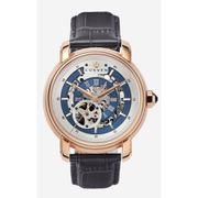 A1072 C1 D8 H1 S16 B4 Arabesque Collection カスタムウォッチ 自動巻き メンズ / ケース:RG / ダイアル:シルバー・ブルー / ハンズ:ローズゴールド / ストラップ:Imperatore グレー / Dバックル:ステンレスシルバー