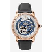 A1092 C1 D8 H2 S3 B4 Arabesque Collection カスタムウォッチ 自動巻き メンズ / ケース:RG / ダイアル:シルバー・ブルー / ハンズ:ブルー / ストラップ:Maschile ブラック / Dバックル:ステンレスシルバー
