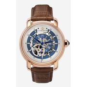 A1106 C1 D8 H2 S7 B2 Arabesque Collection カスタムウォッチ 自動巻き メンズ / ケース:RG / ダイアル:シルバー・ブルー / ハンズ:ブルー / ストラップ:Imperatore ブラウン・ウォータープルーフ / ピンバックル:ステンレスシルバー