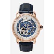 A1109 C1 D8 H2 S8 B1 Arabesque Collection カスタムウォッチ 自動巻き メンズ / ケース:RG / ダイアル:シルバー・ブルー / ハンズ:ブルー / ストラップ:Imperatore ダークブルー / ピンバックル:ローズゴールド