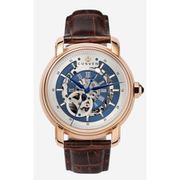 A1119 C1 D8 H2 S10 B3 Arabesque Collection カスタムウォッチ 自動巻き メンズ / ケース:RG / ダイアル:シルバー・ブルー / ハンズ:ブルー / ストラップ:Imperatore ダークブラウン / Dバックル:ローズゴールド