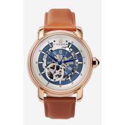 A1130 C1 D8 H2 S13 B2 Arabesque Collection カスタムウォッチ 自動巻き メンズ / ケース:RG / ダイアル:シルバー・ブルー / ハンズ:ブルー / ストラップ:Maschile キャメルブラウン / ピンバックル:ステンレスシルバー