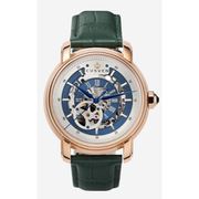 A1146 C1 D8 H2 S17 B2 Arabesque Collection カスタムウォッチ 自動巻き メンズ / ケース:RG / ダイアル:シルバー・ブルー / ハンズ:ブルー / ストラップ:Nobilta グリーン / ピンバックル:ステンレスシルバー