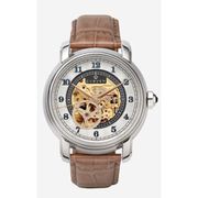 A1195 C2 D1 H1 S11 B3 Arabesque Collection カスタムウォッチ 自動巻き メンズ / ケース:SS / ダイアル:ゴールド・アラビア数字(1) / ハンズ:ローズゴールド / ストラップ:Imperatore ミルクブラウン / Dバックル:ローズゴールド