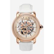 A0872 C1 D7 H1 S2 B4 Arabesque Collection カスタムウォッチ 自動巻き メンズ / ケース:RG / ダイアル:シルバー・ローズゴールド / ハンズ:ローズゴールド / ストラップ:Imperatore ホワイト / Dバックル:ステンレスシルバー